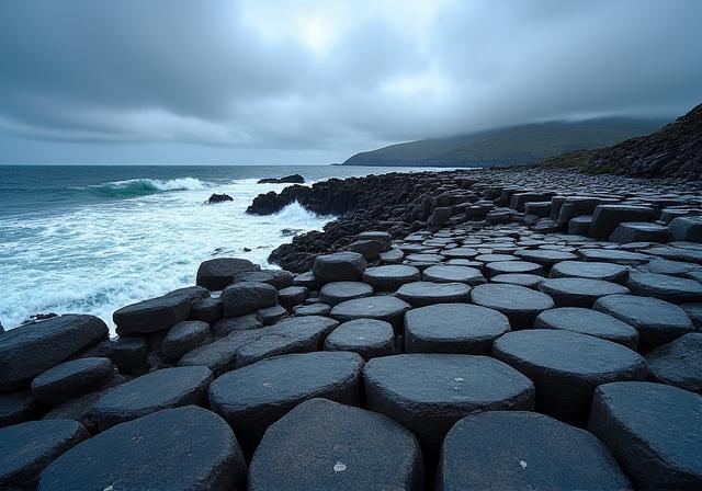 The unique basalt columns of the Giant's Causeway