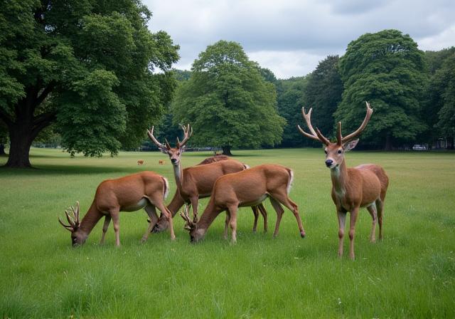 A herd of deer in Dublin's Phoenix Park